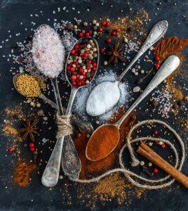 spices, beautiful wallpaper, spoons, salt, lock screen wallpaper, pepper, mobile wallpaper 4k, ingredients, condiments, ipad wallpaper, phone wallpaper, mobile wallpaper, flavoring, background, wallpaper, samsung wallpaper, iphone wallpaper